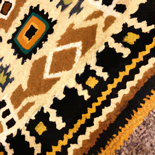 Ornate Handmade Southwestern Home Rug